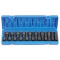 Grey Pneumatic 1598HC 1/2" Drive 18-Piece Combo Hex Driver Set - SAE & Metric